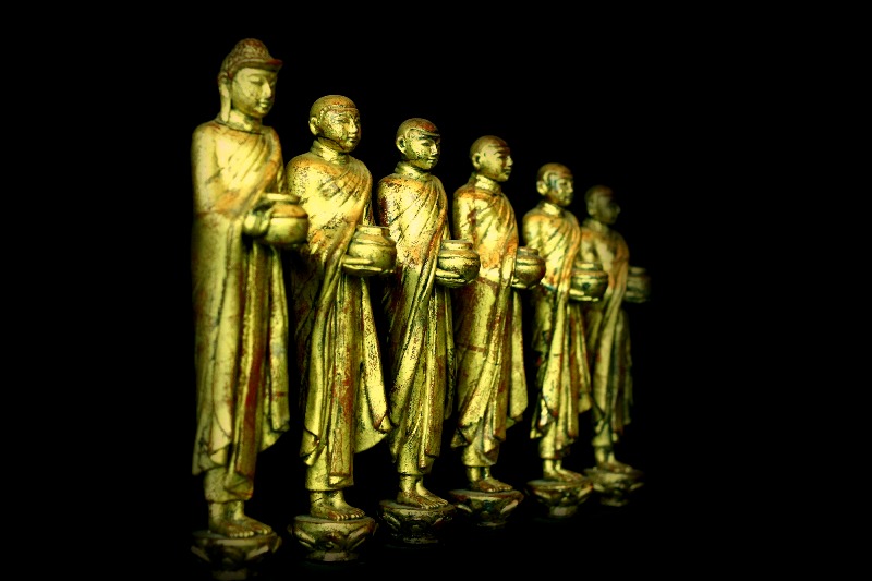 Buddhist Monk , Burmese Monk , Thai Monk , Wood monks